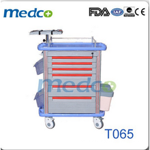 Luxurious abs hospital emergency medical trolley T065